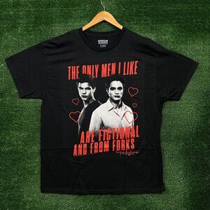 Twilight The Only Men I Like are From Forks T-Shirt Size Extra Large